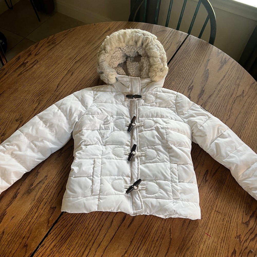Abercrombie Kids White Puffer Jacket